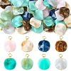 40Pcs 8 Styles Acrylic Pendants PALLOY-YW00204-1