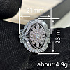 Brass Micro Pave Cubic Zirconia Finger Rings for Women FS-WGE2DD0-05-4