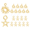 20Pcs 2 Styles Brass Charms KK-HS0015-55-1