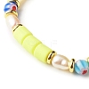 Handmade Polymer Clay Stretch Bracelets Sets BJEW-JB06350-03-7