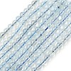 Natural Aquamarine Beads Strands G-P576-4mm-01B-2