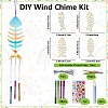 DIY Wood & Aluminium Round Tube Wind Chime Making Kits DIY-WH20038-010-2