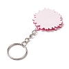 Iron and Printed Acrylic Pendant Keychain KEYC-JKC00897-5