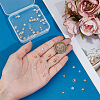 48Pcs 8 Styles 925 Sterling Silver Bead Caps STER-PH0004-60-3