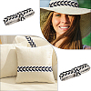 3Skeins Polyester Leaf Jacquard Ribbons SRIB-CY0001-20C-5