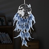 Butterfly Woven Web/Net with Feather Decorations PW-WG68202-01-1