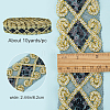 Ethnic Style Embroidery Polycotton Ribbons OCOR-WH0066-34D-2