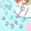 12Pcs 6 Styles Luminous Handmade Lampwork Beads LAMP-SZ0001-38-4