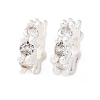 Brass Micro Pave Cubic Zirconia European Beads KK-C157-09B-S-1