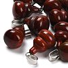 Natural Red Rainbow Jasper Pendants G-B127-03P-15-1