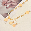 Vintage Iron Coin Pendant Necklace & Earring Set for Women Party and Formal Wear DS6175-1