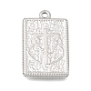 304 Stainless Steel Pendants STAS-D391-05P-02-1