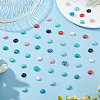 48pcs 8 colors Dyed Synthetic Turquoise Cabochons G-PH0036-03-5