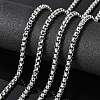 Tarnish Resistant Men's Jewelry Making 304 Stainless Steel Box Chains CHS-A003F-5.5mm-2