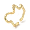 Brass Open Cuff Rings RJEW-Q778-20G-1