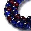 Spray Painted Crackle Glass Beads Strands X-CCG-Q002-10mm-12-2