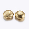 Brass Textured Beads KK-K197-52-2