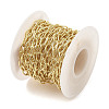 Rack Plating Oval Brass Curb Chains CHC-A010-01G-06-3