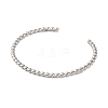 304 Stainless Steel Cuff Bangles for Women BJEW-D048-06P-2