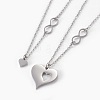 304 Stainless Steel Pendant Necklaces NJEW-O112-01P-1