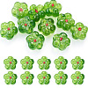 10Pcs Transparent Handmade Bumpy Lampwork Beads LAMP-TADJ0001-48D-1