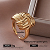 304 Stainless Steel Cuff Open Rings for Women AP4973-5-1