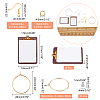 CHGCRAFT DIY Rectangle Drop Earrings Making Kit DIY-CA0004-05-2