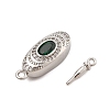 Brass Micro Pave Clear Cubic Zirconia Box Clasps LS-KK-C075-20P-2