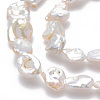 Natural Keshi Pearl Beads Strands PEAR-K004-34A-3