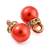 (Defective Closeout Sale: Ring Dyed)ABS Plastic Imitation Pearl Charms KY-XCP0001-25G-05-2