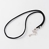 Faux Suede Cord Necklace Making MAK-E662-14-1