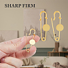 20Pcs 2 Colors Brass Safety Pins Brooch Findings KK-FH0007-85A-3