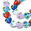 Handmade Bumpy Lampwork Beads Strands LAMP-N029-011A-3