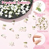 60Pcs 6 Styles Imitated Pearl Acrylic & Resin Pendants PALLOY-YW00195-3