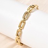 304 Stainless Steel Rhinestone Hinged Bangles for Women BJEW-B168-02A-G-1