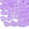 Transparent Spray Painted Glass Beads GLAA-N035-02-A04-1