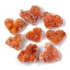 Heart Natural Drusy Citrine Display Decorations PW-WGAA3BE-01-4