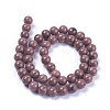 Natural Rhodonite Round Bead Strands X-G-J302-10-8mm-3
