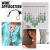 100Pcs 5 Style Painted Natural Wood European Beads WOOD-SC0001-40-5