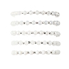 5Pcs Round Glass & CCB Beads Stretch Bracelets for Women BJEW-JB12675-4