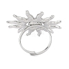 Non-Tarnish Textured Sun 304 Stainless Steel Adjustable Rings for Women RJEW-H231-01P-3