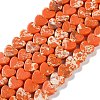 Dyed Synthetic Imperial Jasper Beads Strands G-M403-A39-02-1