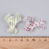 Printed Transparent Acrylic Beads TACR-T029-10M-4