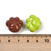 Opaque & Spray Painted Acrylic Beads OACR-G048-03-3