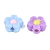 Two Tone Opaque Acrylic Beads OACR-Q203-06-3