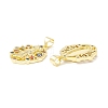 Rack Plating Brass Micro Pave Cubic Zirconia Pendants LS-KK-E278-11G-2