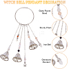 Iron Witch Bell Pendant Decoration HJEW-AB00528-4