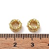 Rack Plating Brass Micro Pave Cubic Zirconia European Beads KK-H451-11G-2