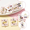 8Pcs 4 Styles Rack Plating Alloy Enamel Pendants ENAM-FS0002-73-3