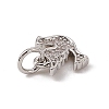 Brass Micro Pave Cubic Zirconia Charms ZIRC-F132-29P-3
